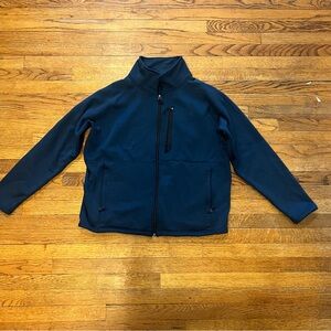 Cabela's Men's Deep Blue Lightweight Jacket fleece inside zip up size XL